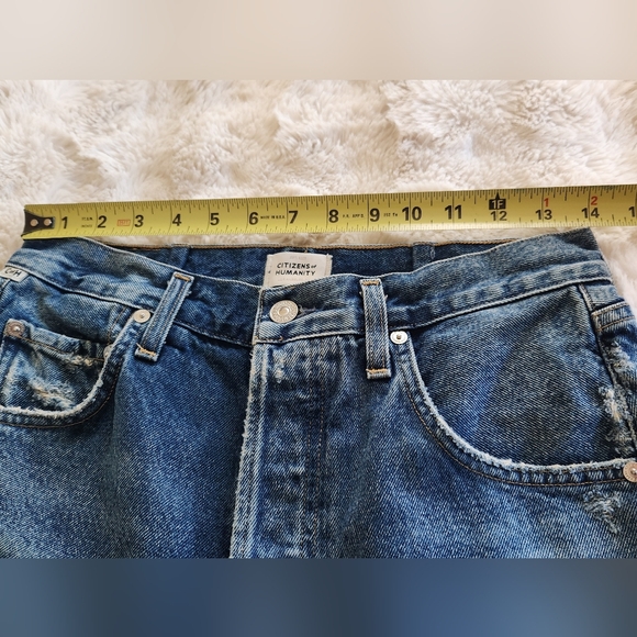 Citizens of Humanity Premium Vintage Wide Leg Cropped Jeans - Picture 6 of 10